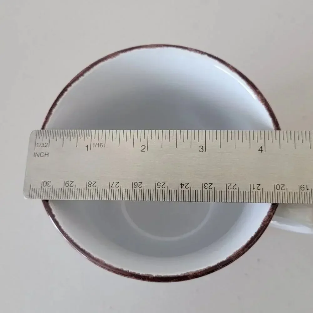 Pfaltzgraff Trellis Coastal Mug White Brown Stoneware Replacement Coffee Cup
